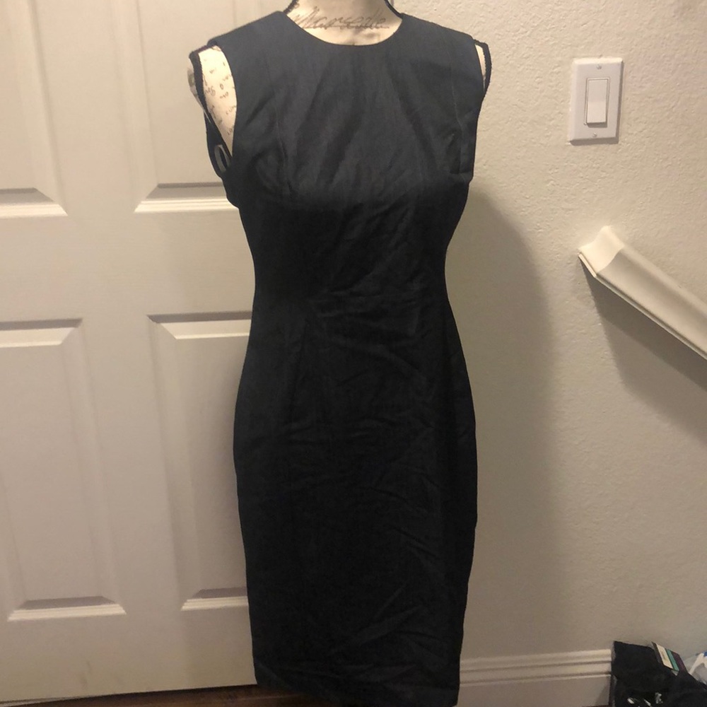 Calvin Klein Dress dark denim size 4 NEW
